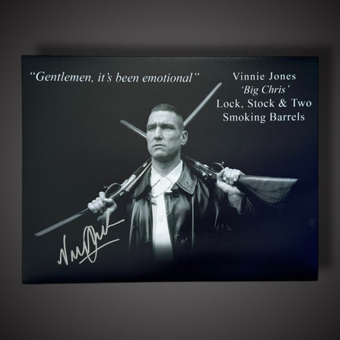 Framed Vinnie Jones Signed Photo-Lock Stock And Two Smoking Barrels £64.99 16X201
