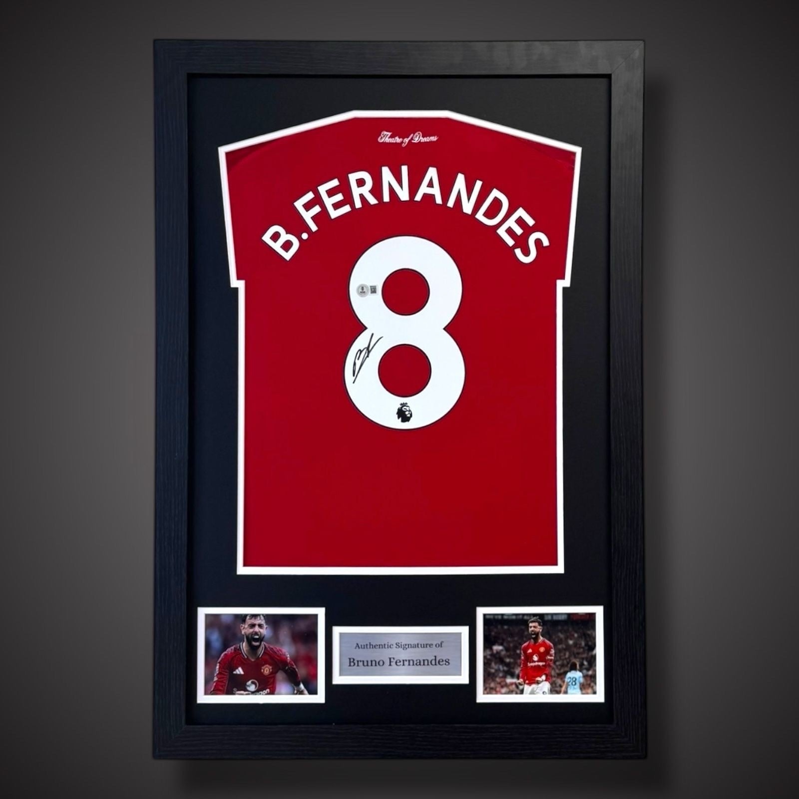 Bruno Fernandes Hand Signed And Framed Manchester United Shirt  £2990
