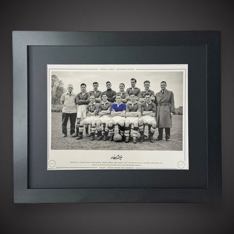 FRAMED Roy Bentley Chelsea 1954/55 Divison One Champions Signed Photo £450