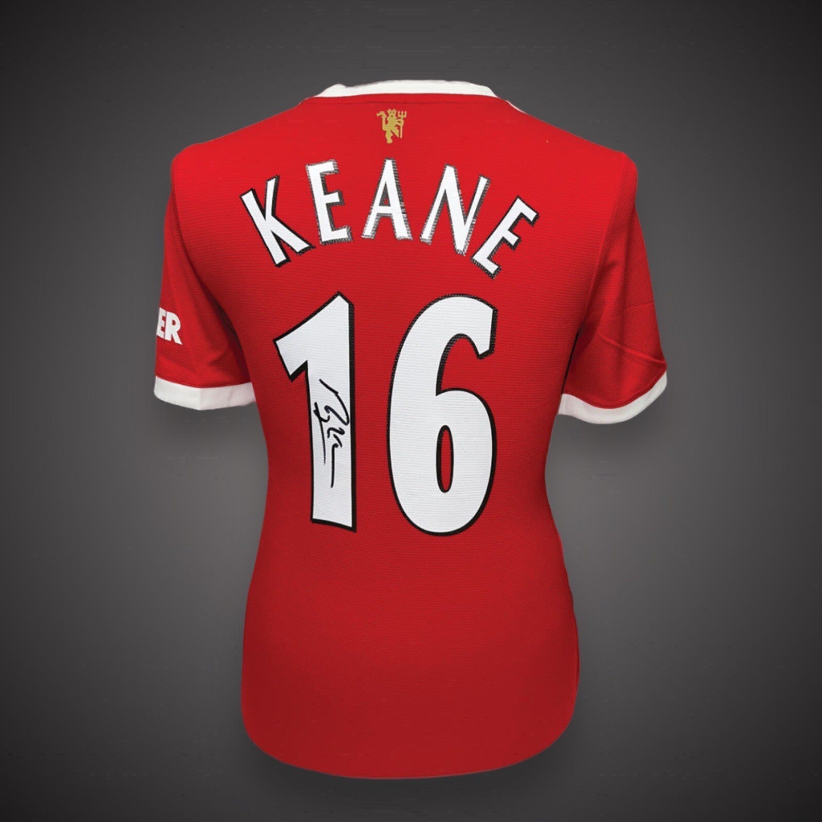 Roy Keane Manchester United Legendary Cap Signed Shirt COA Private Signing £2990
