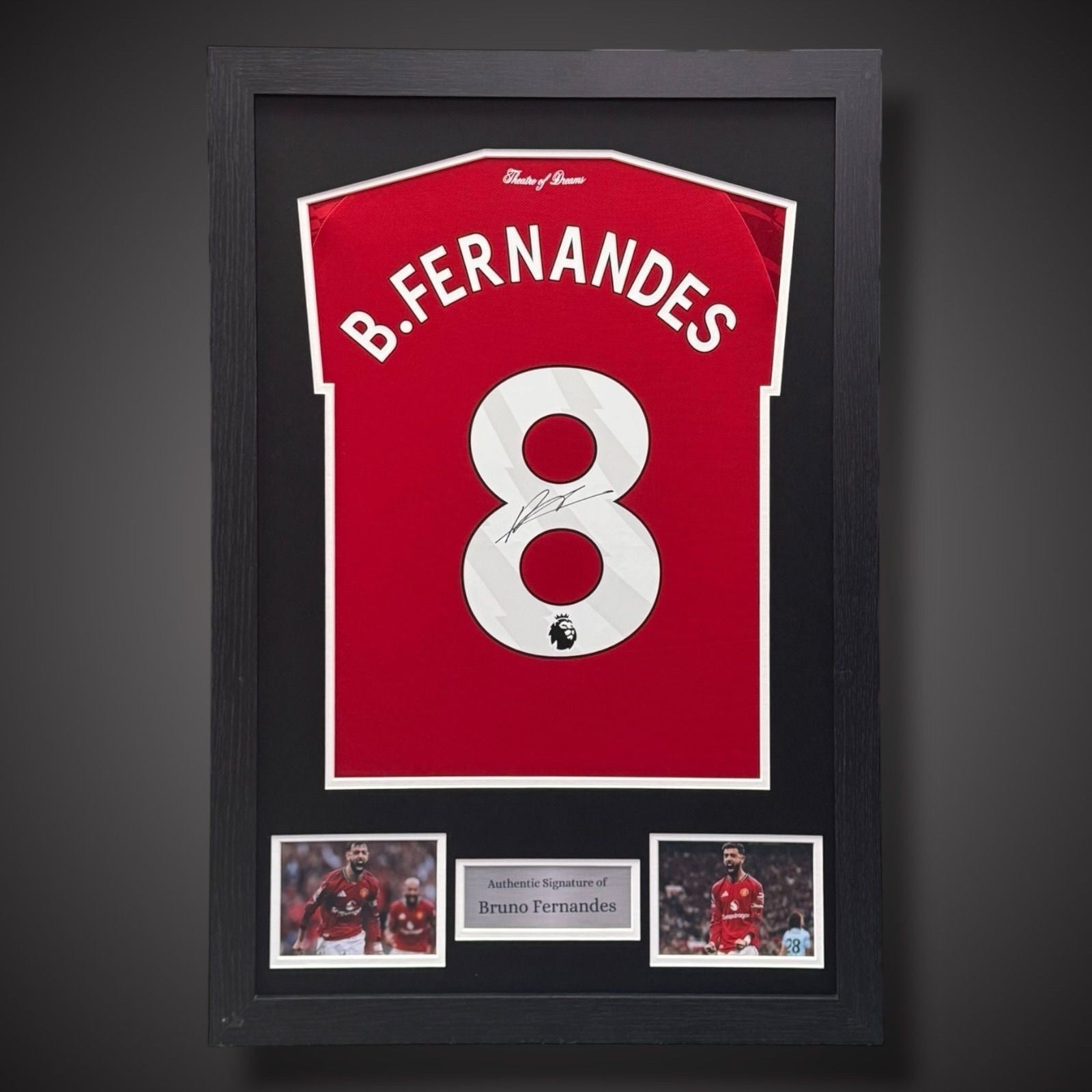 Bruno Fernandes Hand Signed And Framed Manchester United Shirt With COA £3490