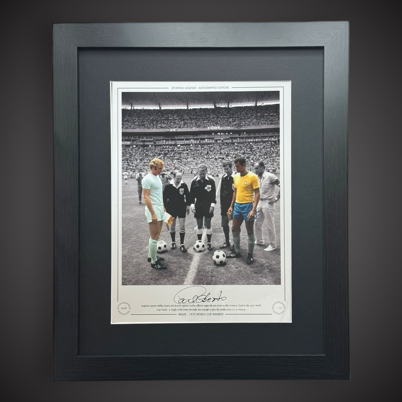 Brazilian Legendary Captain The Late Great Carlos Alberto Signed Photo £109.990