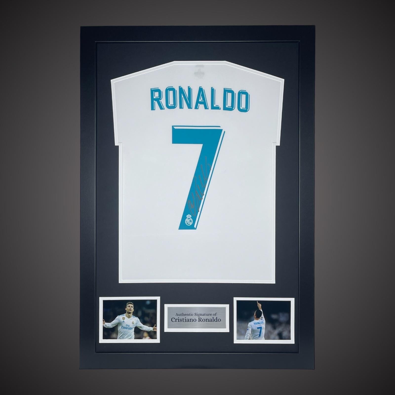 Fantastic Cristiano Ronaldo Hand Signed And Framed Real Madrid Shirt £5990