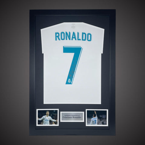 Fantastic Cristiano Ronaldo Hand Signed And Framed Real Madrid Shirt £5990