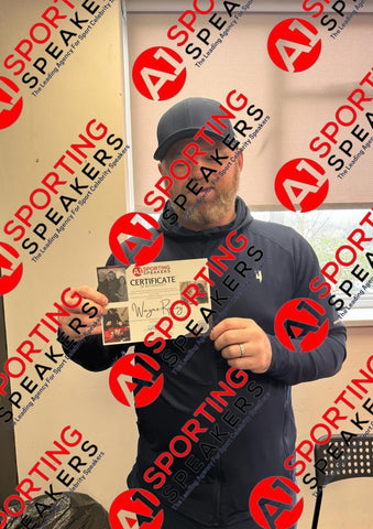 Wayne Rooney Signed And Framed Manchester United 16x12 Photo With COA £796