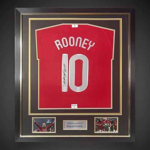 Wayne Rooney Hand Signed Framed Manchester United Football Shirt With Coa £2600