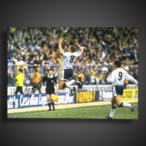 Tottenham Hotspur- Paul Gascoigne Hand Signed Football Photograph £29.99 12X160