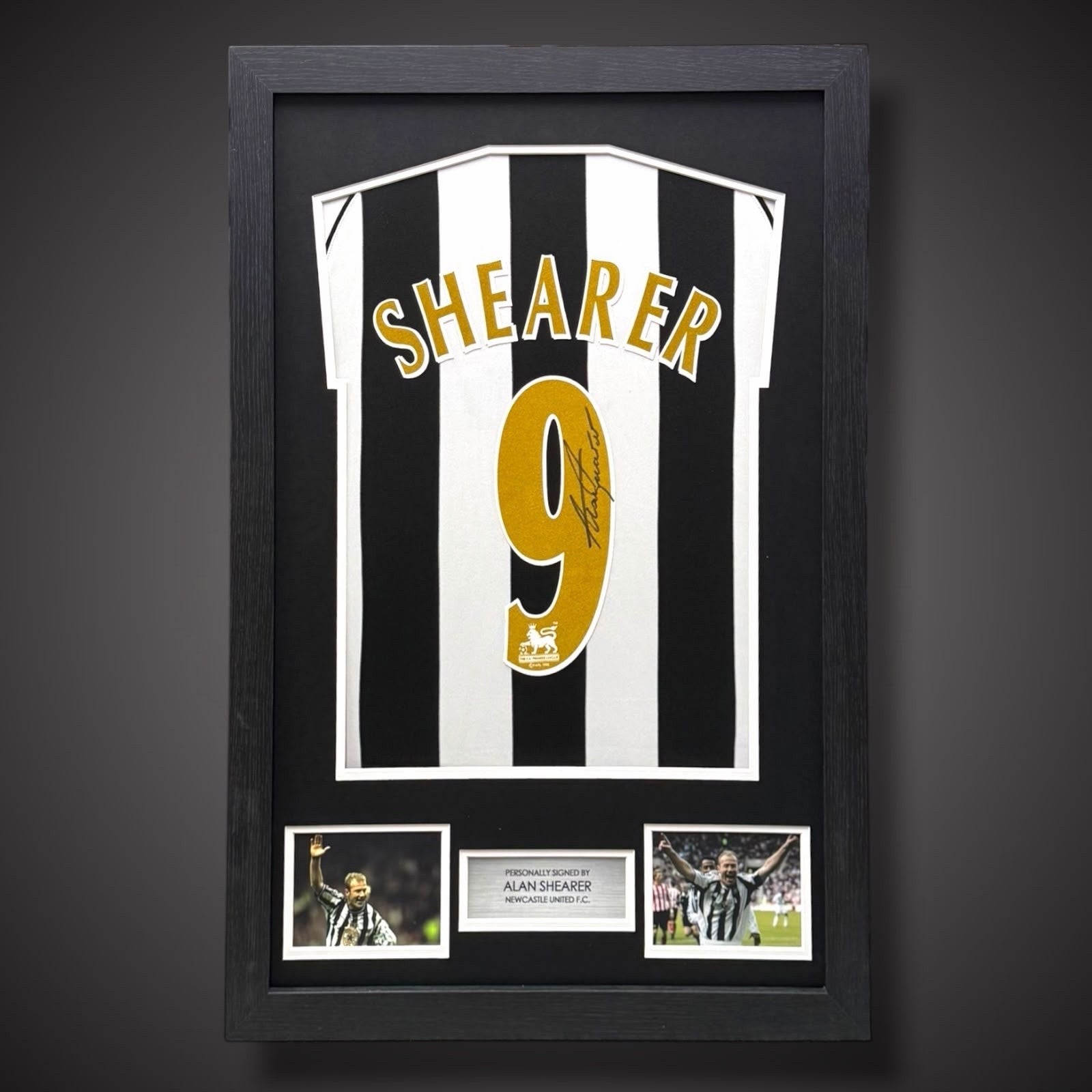 Alan Shearer Hand Signed Framed Newcastle Football Shirt With COA  £3250