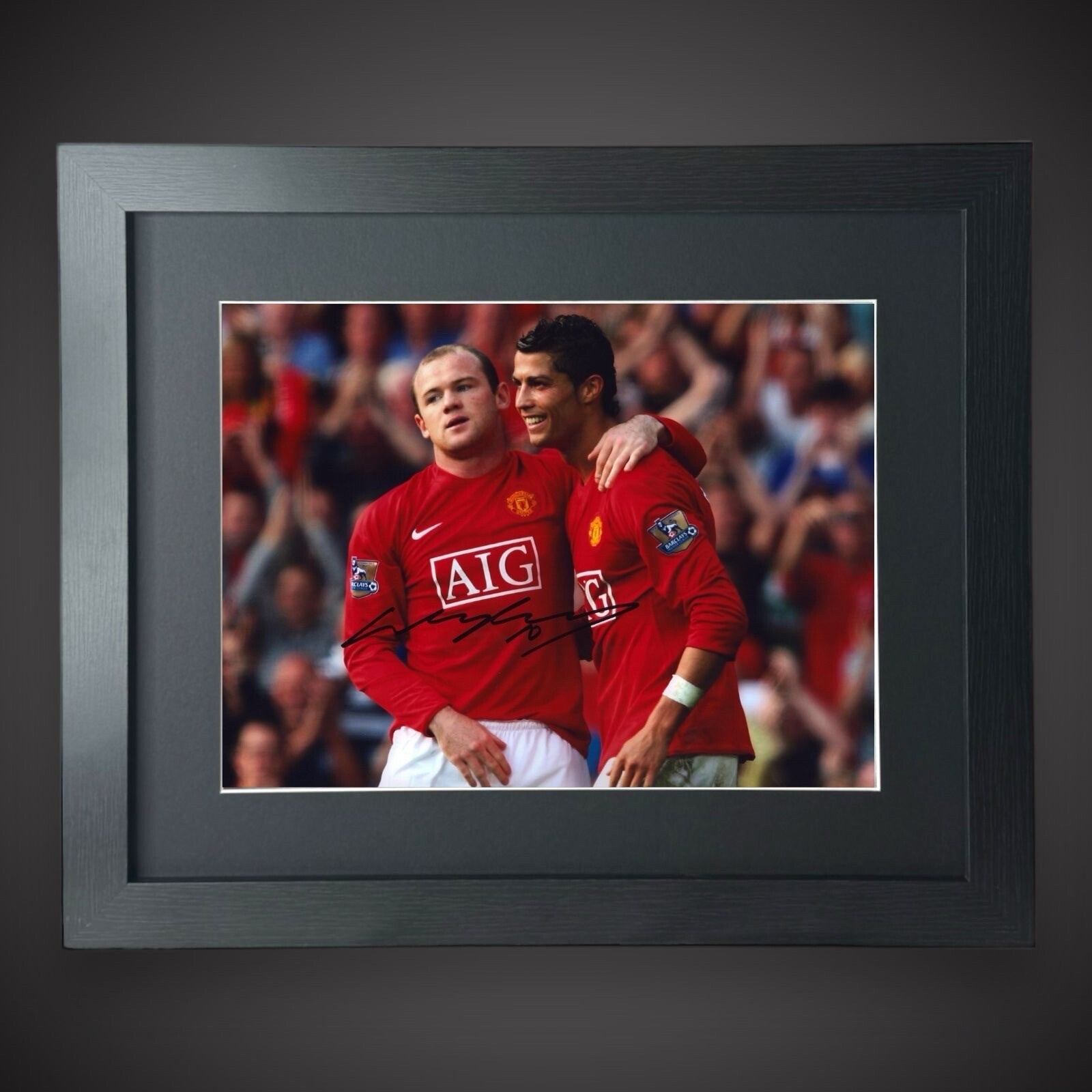 FramedManchester United Wayne Rooney Hand Signed  Photo With COA £69.99 12X160