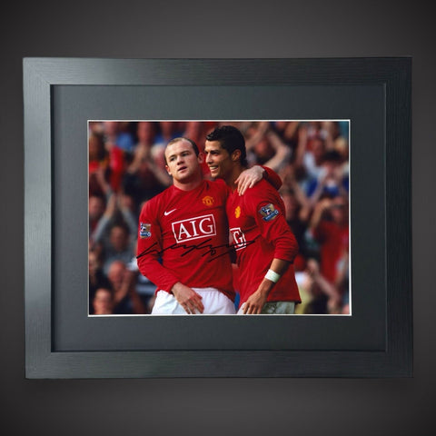 FramedManchester United Wayne Rooney Hand Signed  Photo With COA £69.99 12X160