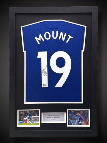 Framed Chelsea - Mason Mount Signed Shirt Private Signing- With COA￼£1990