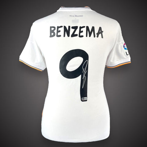 Karim Benzema Signed Real Madrid Shirt - 2013-2014  Number 9 With COA £2490