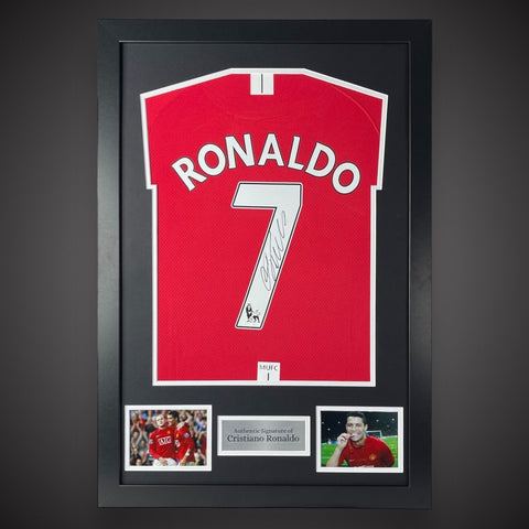 Cristiano Ronaldo Hand Signed And Framed Manchester United Football Shirt £5990