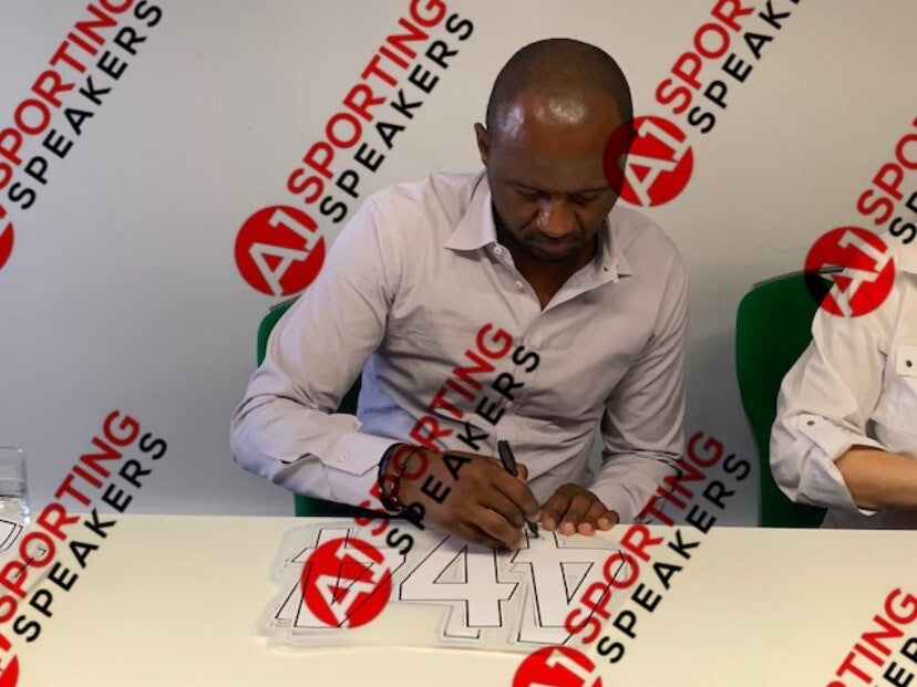 Patrick Vieira Hand Signed Arsenal Football Shirt With COA £1995
