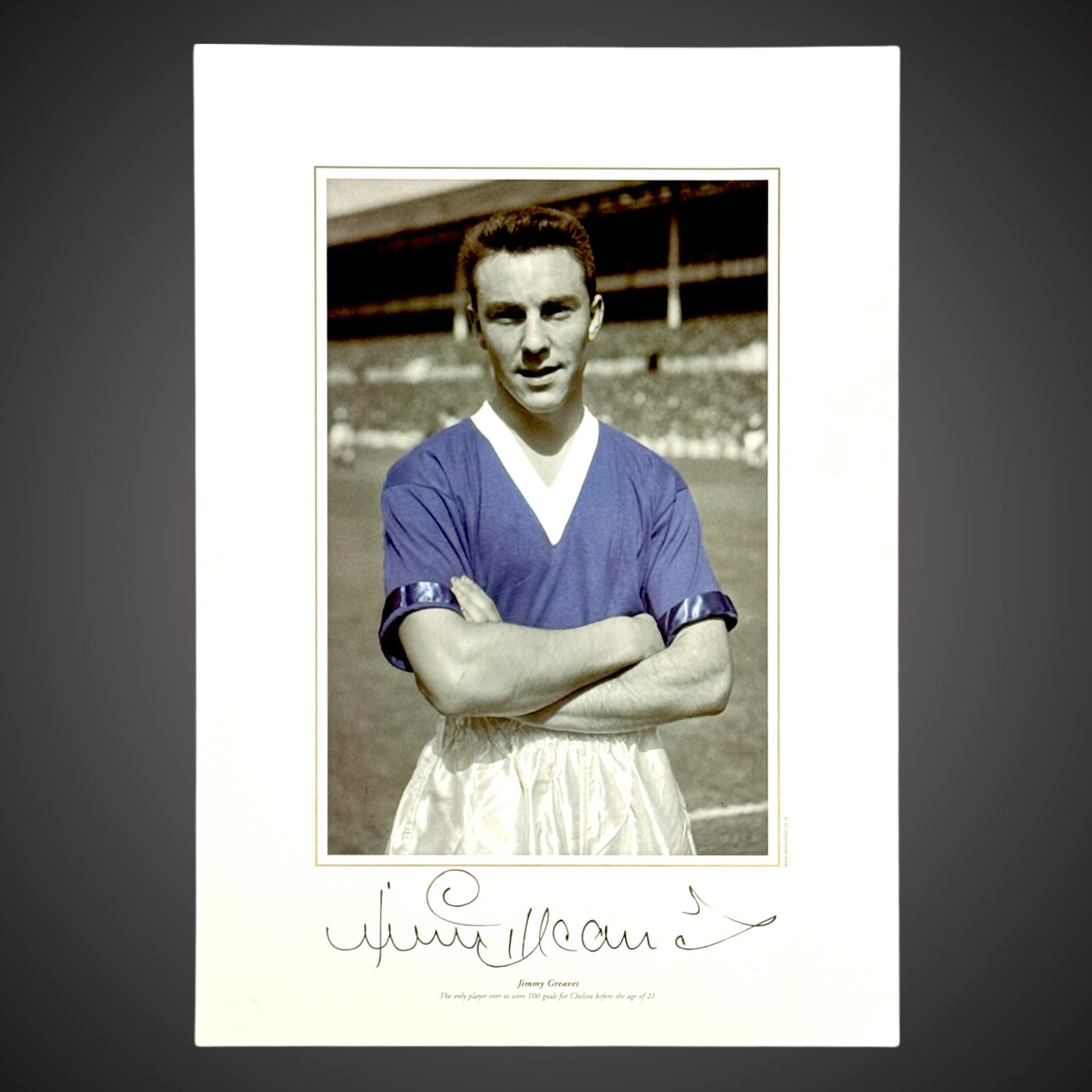 Jimmy Greaves Signed Photo Chelsea Legend £25 12X160