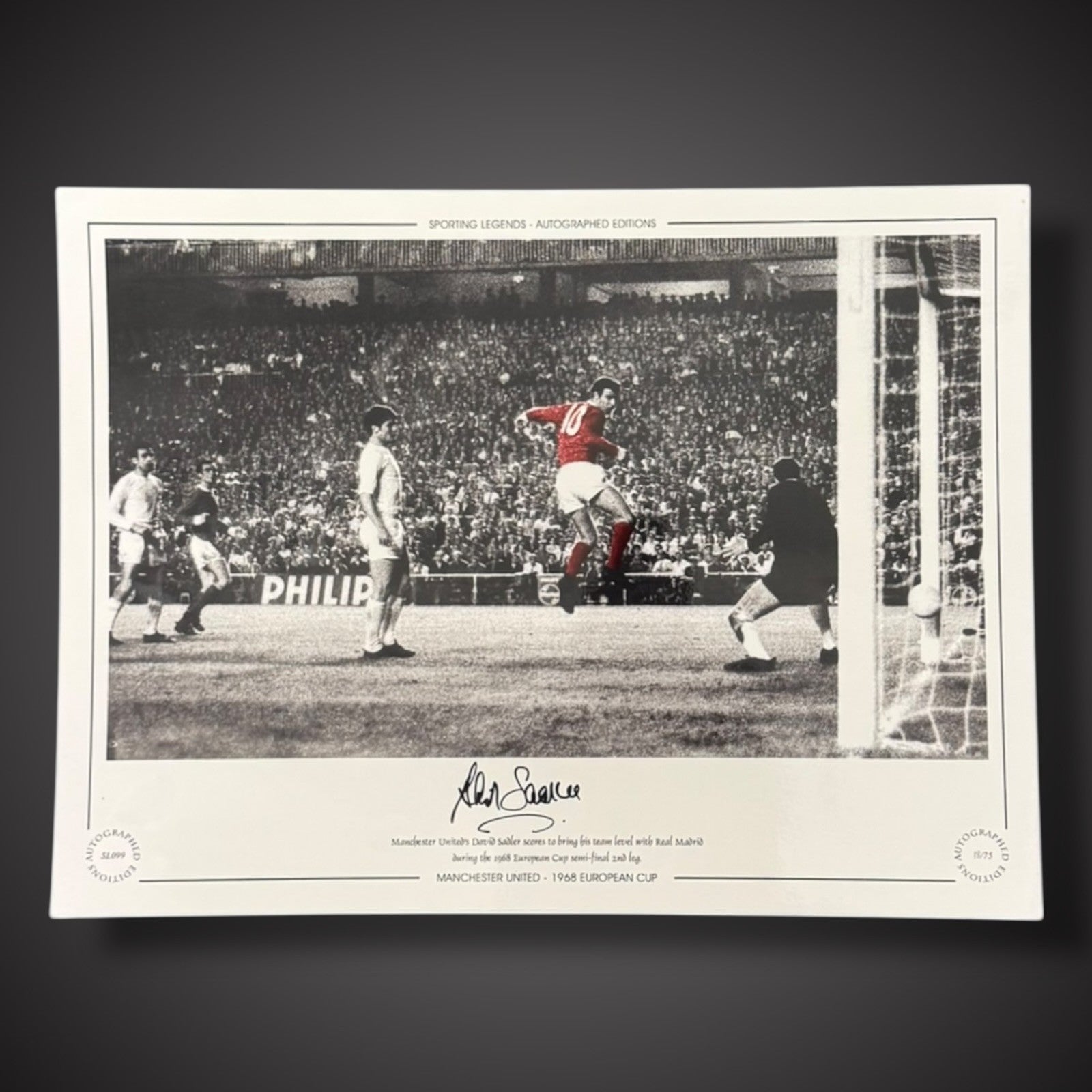FRAMED Manchester United David Sadler Signed Photo £451