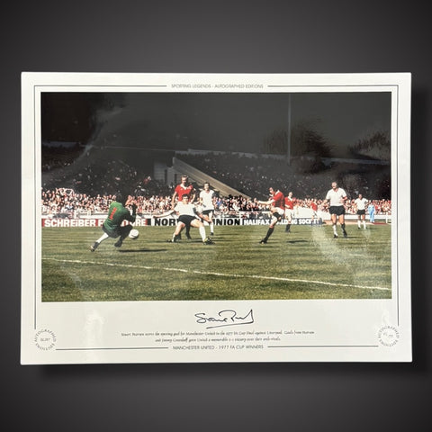 Stuart Pearson Manchester United 1977 FA Cup Winners Photo £250