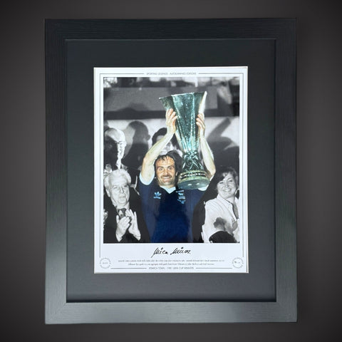 FRAMED Mick Mills Ipswitch Town 1981 UEFA Cup Winners Signed Photo £45 16X120