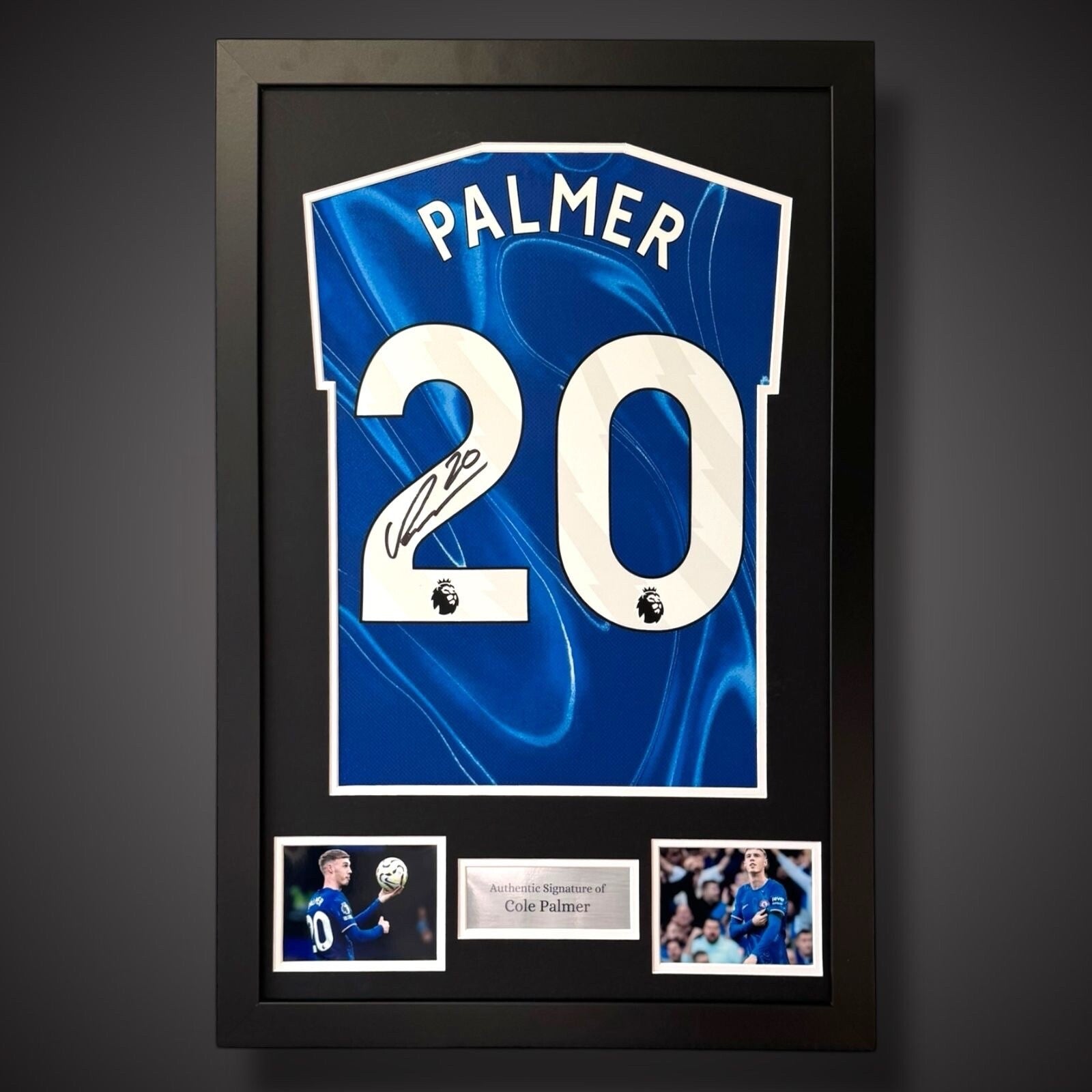 Framed Cole Palmer Chelsea 2024/25 Hand Signed Football Shirt With COA £2990