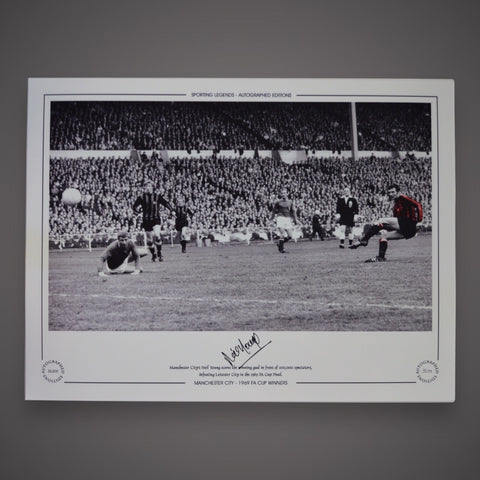 Neil Young Hand Signed Photo- Manchester City 1969 FA Cup Winners £250