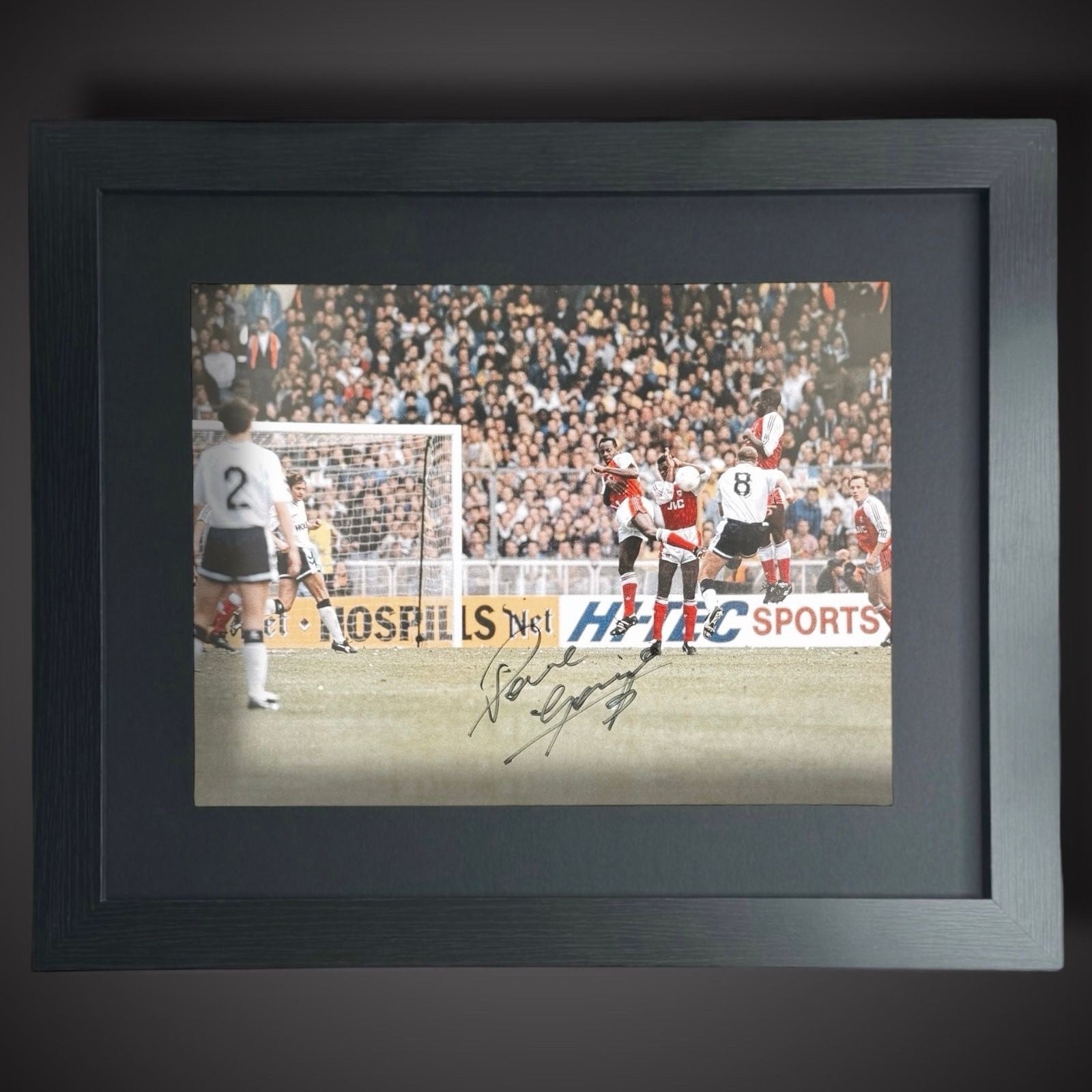 Framed Paul Gascoigne Hand Signed England Football Photograph £49.99 With COA0