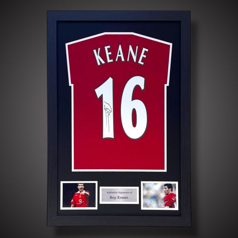 Framed Roy Keane Manchester United Signed Shirt - With COA £3250