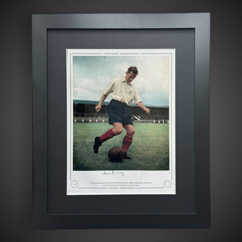 Framed Tom Finney Hand Signed Photo England Legend  £44.99 16X200