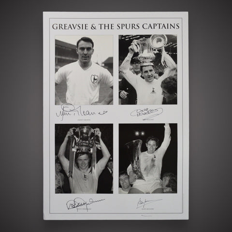 Signed Spurs Greats Jimmy Greaves,Dave MacKay, Steve Perrymann & Alan Mullery A20