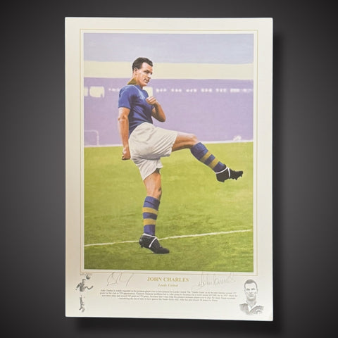 John Charles Leeds United Legend Superb Signed Picture £250