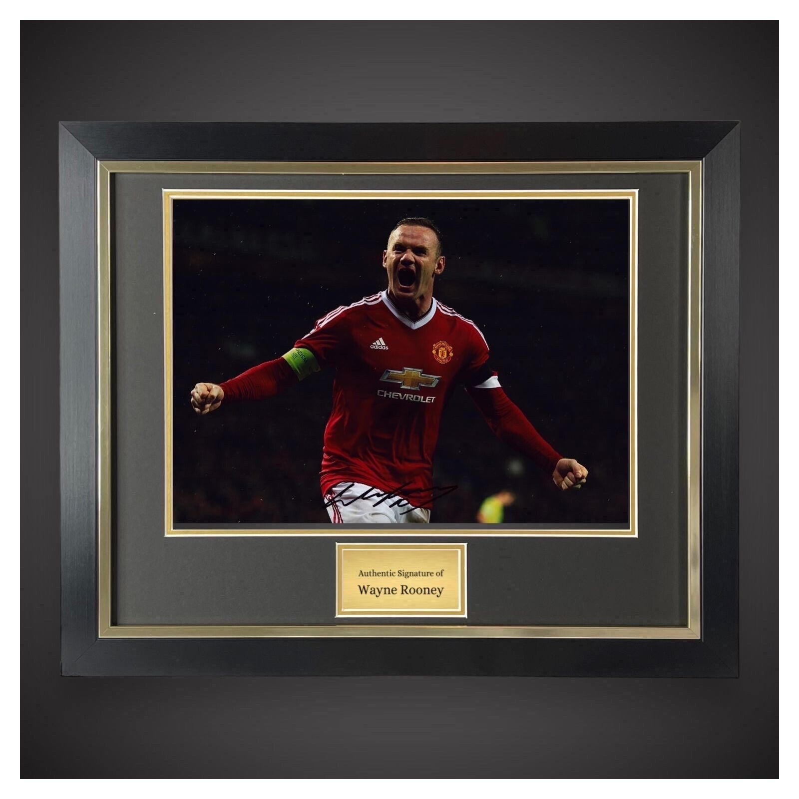 Wayne Rooney Hand Signed And Framed Manchester United Photograph £104.990