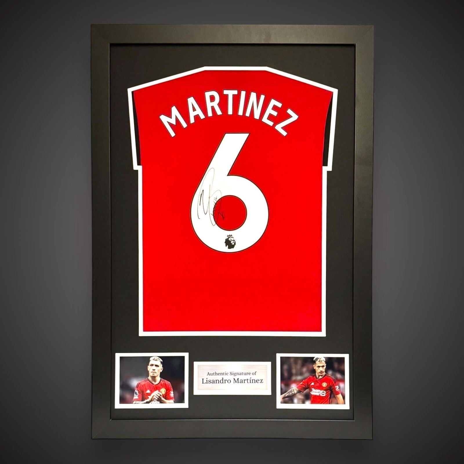 Lisandro Martinez Hand Signed And Framed Manchester United Football Shirt £2990