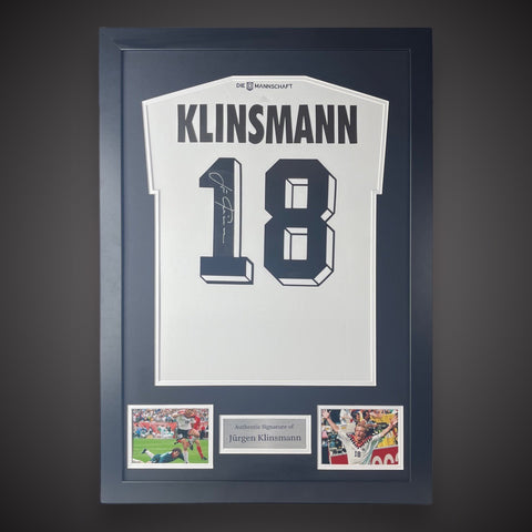 Framed Jürgen Klinsmann Signed Germany Shirt With COA £2590