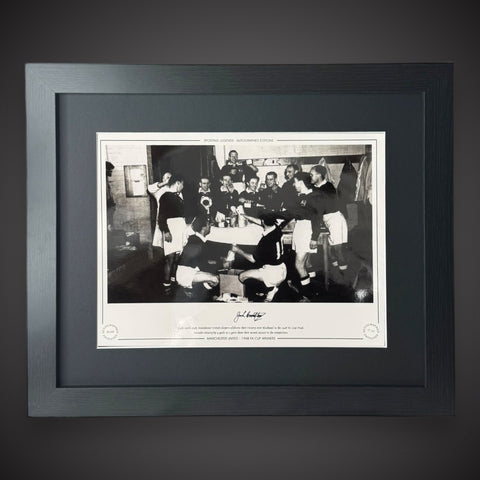 FRAMED Manchester United 1948 FA Cup Winners- Jack Crompton  Signed Photo £450