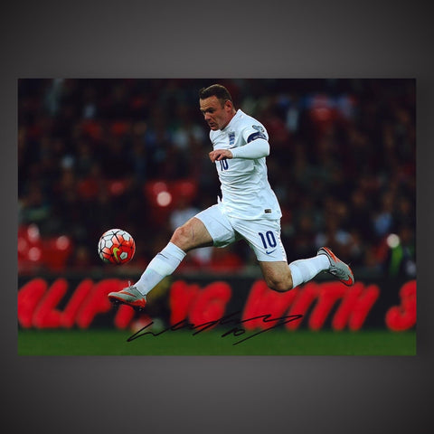 Wayne Rooney ENGLAND Hand Signed 16x12 Photograph With COA £39.990