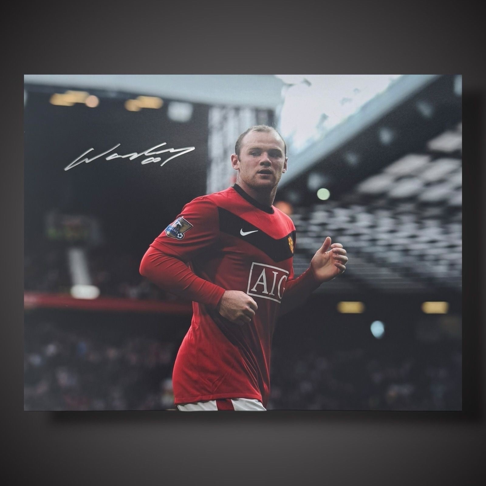 Wayne Rooney Hand Signed  Manchester United 16x12 Photo With COA £450