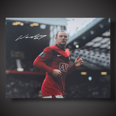 Wayne Rooney Hand Signed  Manchester United 16x12 Photo With COA £450