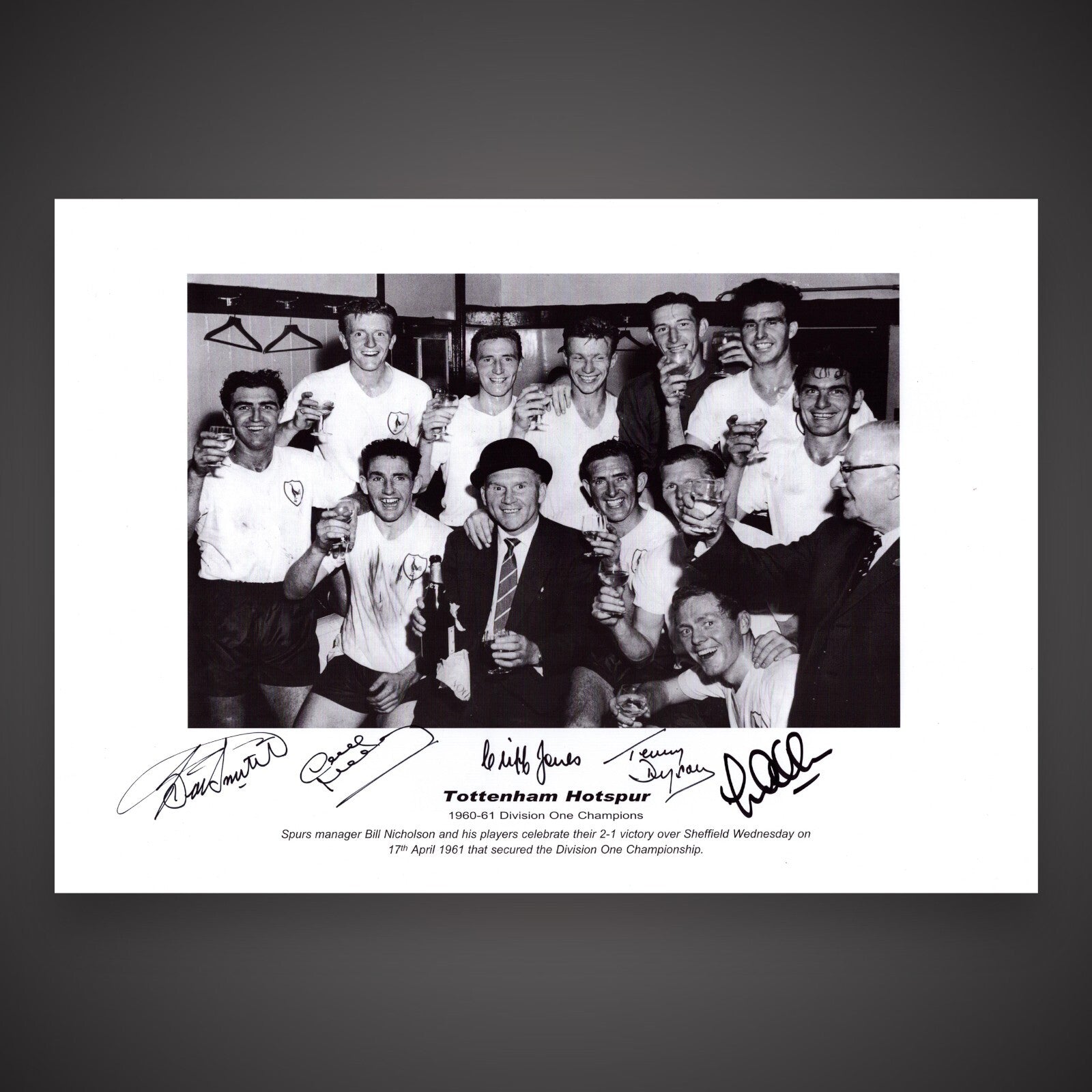 Multi Signed Tottenham Hotspurs Photo By 5 £39.990