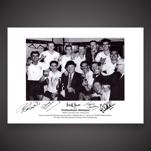 Multi Signed Tottenham Hotspurs Photo By 5 £39.990