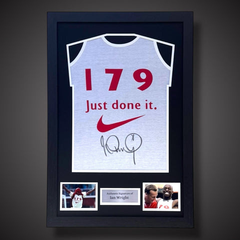 Ian Wright Arsenal Legend Hand Signed And Framed “Just Done It”  Vest £2990