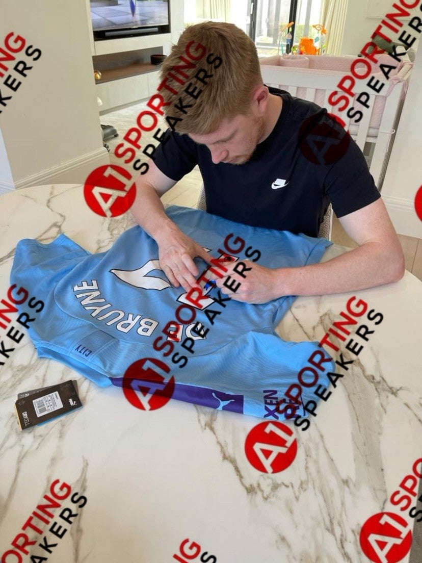 Kevin De Bruyne Manchester City Hand Signed  Deluxe Framed Shirt £399 With COA4