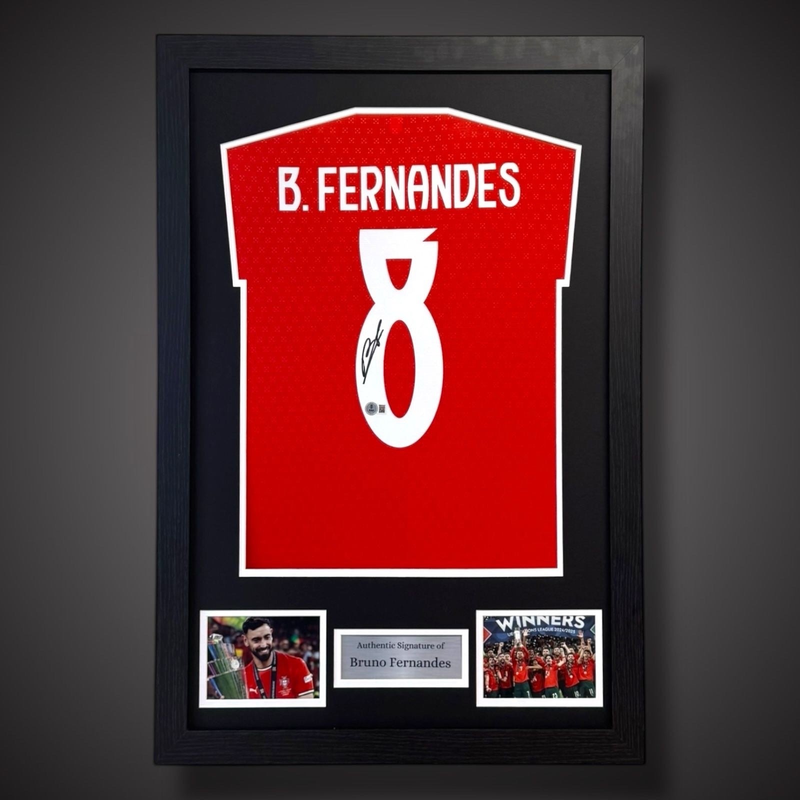 Bruno Fernandes Hand Signed And Framed Manchester United Shirt  £2990