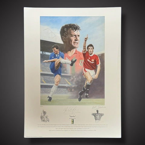 Mark Hughes Welsh Legend Signed Art Print Ltd Edition COA Collectible £29.990