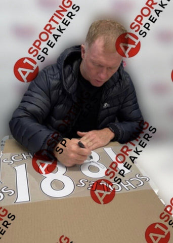 Paul Scholes Hand Signed  Manchester United Football Shirt With COA £1995
