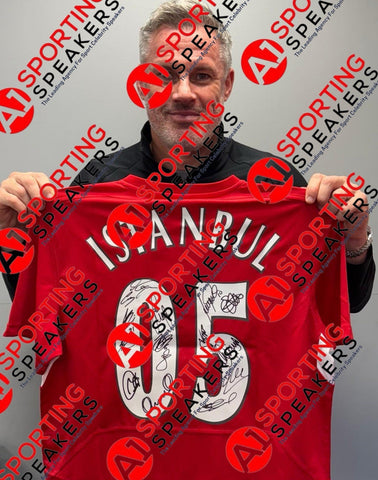 Liverpool 2005 Champions League Final Retro Shirt Signed By 15  £799 With COA1