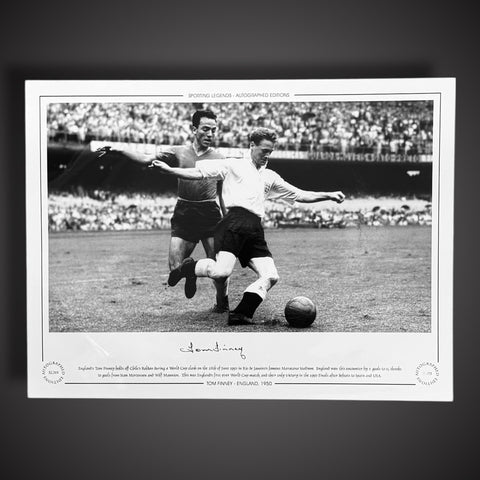 FRAMED Tom Finney England 1950 Hand Signed Photo £451