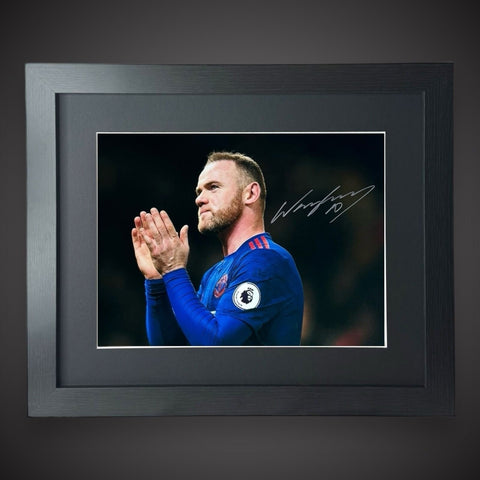 Wayne Rooney Manchester United Hand Signed Framed Photograph With COA £79.990