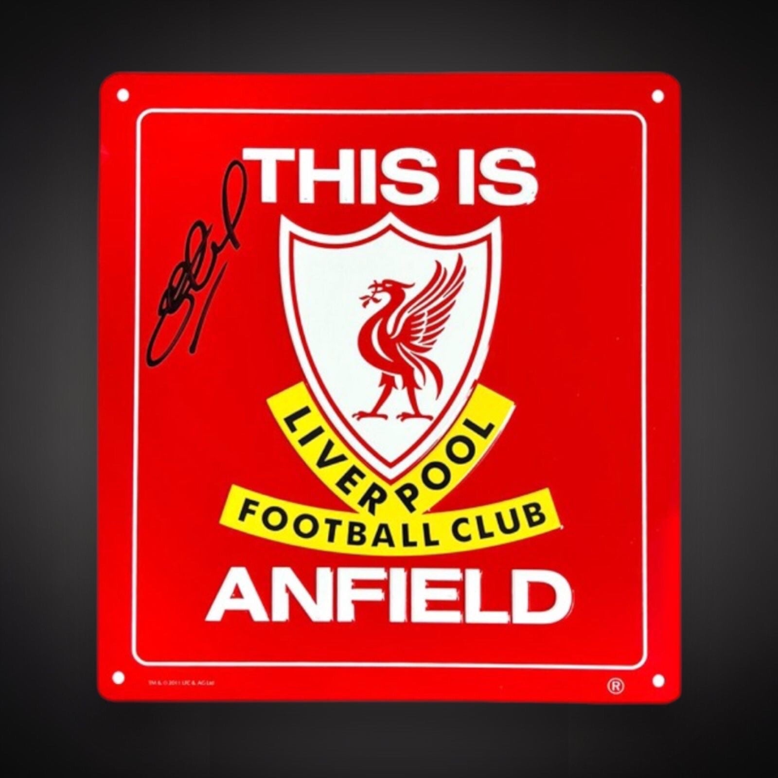 Steven Gerrard Hand Signed Liverpool Anfield Sign £125 With COA 0