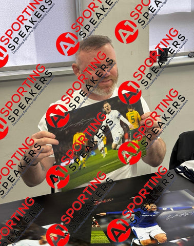 Wayne Rooney Hand Signed 16x12 England Photo  With COA  £454