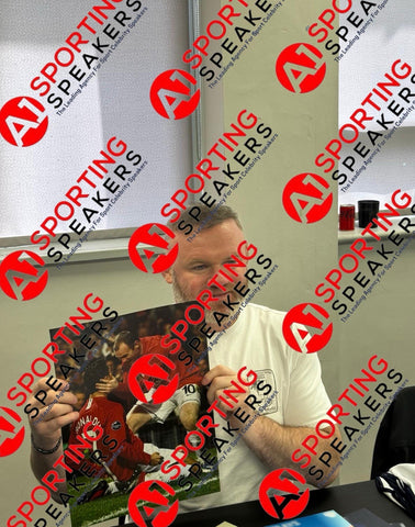 Wayne Rooney Hand Signed  Manchester United 16x12 Photo With COA £456