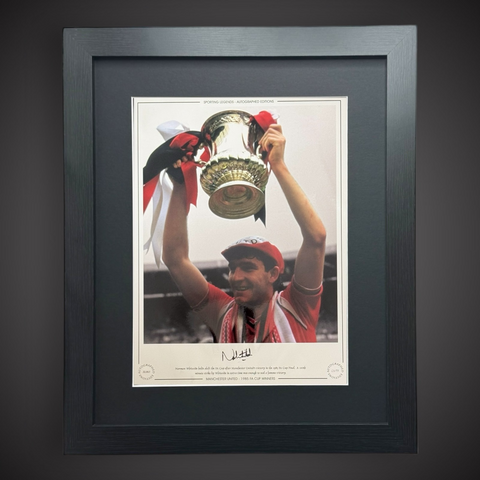 Norman Whiteside Manchester United 1985 FA Cup Winners Signed Photo £250